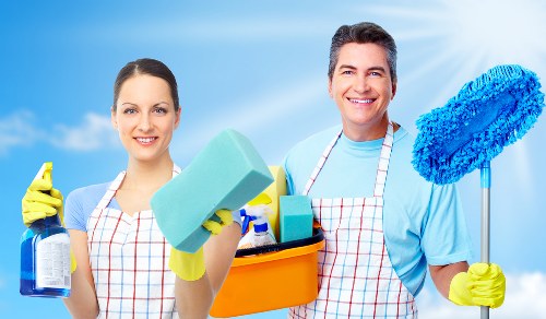 Safe bank transfer and card payment options on a cleaning invoice